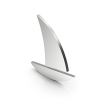 SAILING BOAT SIGN SILVER PNG & PSD Images