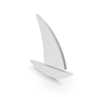 SAILING BOAT SIGN WHITE PNG & PSD Images