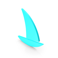 SAIL BOAT SIGN BLUE PNG & PSD Images