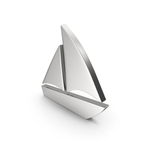 SAIL BOAT SYMBOL SILVER PNG & PSD Images
