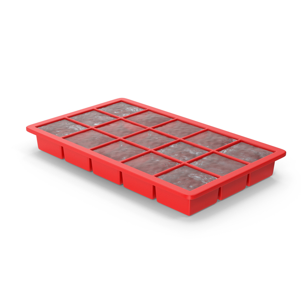 Red Ice Cube Tray PNG & PSD Images