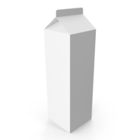 White Tall Carton Package PNG & PSD Images