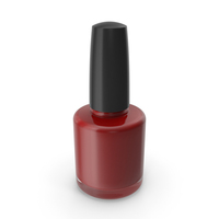 Red Nail Polish Bottle PNG & PSD Images
