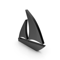 SAIL BOAT LOGO BLACK PNG & PSD Images