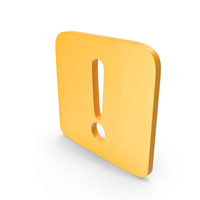 Yellow Square Warning Sign PNG & PSD Images