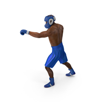 African American Boxer Pose PNG & PSD Images