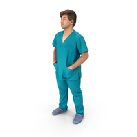 Man In Medical Uniform With Hands In Pocket PNG & PSD Images