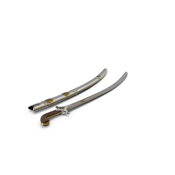 Arab Saif Sword with Sheath PNG & PSD Images