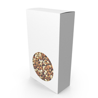 White Box With Mix Nuts PNG & PSD Images