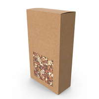Paper Box With Mix Nuts PNG & PSD Images