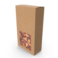 Paper Box With Mix Nuts PNG & PSD Images