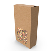 Brown Paper Box With Mix Nuts PNG & PSD Images