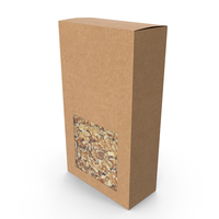 Paper Box With Muesli PNG & PSD Images