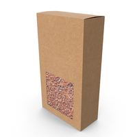 Paper Box With Red Rice PNG & PSD Images
