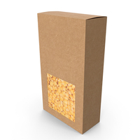 Paper Box With Yellow Split Peas PNG & PSD Images