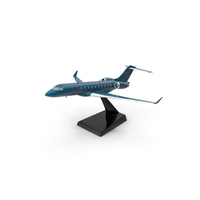 Business Jet Scale Model with Stand PNG & PSD Images