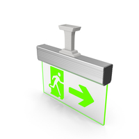 Green Exit Light Sign PNG & PSD Images