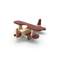 Wooden Airplane Toy PNG & PSD Images