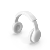 White Headphone Icon PNG & PSD Images