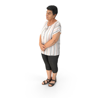 Middle Aged Woman Standing With Crossed Arms PNG & PSD Images