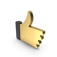 Golden Like Icon PNG & PSD Images
