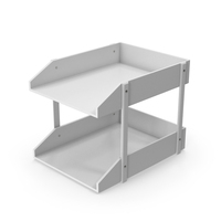 White Desk Organizer PNG & PSD Images