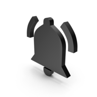Black Ringing Bell Symbol PNG & PSD Images