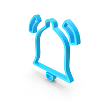 Blue Ringing Bell Symbol PNG & PSD Images