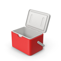 Red Plastic Ice Cooler PNG & PSD Images