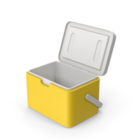 Yellow Plastic Ice Cooler PNG & PSD Images
