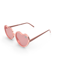 Pink Heart Sunglasses PNG & PSD Images