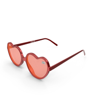 Red Heart Sunglasses PNG & PSD Images