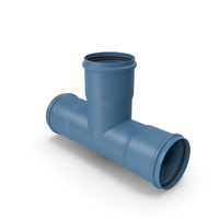 Blue Plastic Pipe Tee Joint PNG & PSD Images