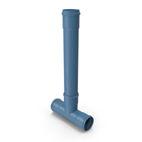 Blue Long Plastic Pipe Tee Joint PNG & PSD Images
