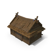 A Wooden Thatched Hut of Ancient Asian Architecture PNG & PSD Images