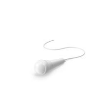 White Microphone With Wire PNG & PSD Images