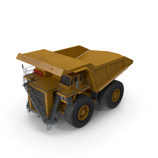 重型自卸车通用黄色PNG和PSD图像