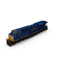 Locomotive ES40DC CSX Blue PNG & PSD Images