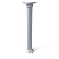 White Decorative Column PNG & PSD Images