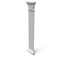 Striped Decorative Column PNG & PSD Images