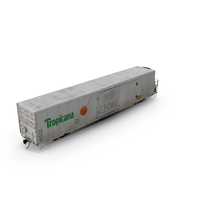 Railroad Refrigerator Car White PNG & PSD Images