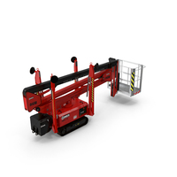Telescopic Boom Lift Red PNG & PSD Images