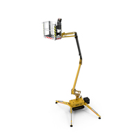 Telescopic Boom Lift Yellow PNG & PSD Images