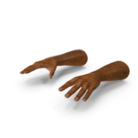 African Man Hands 2 With Fur PNG & PSD Images
