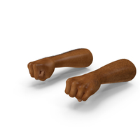 African Man Hands with Fur Pose PNG & PSD Images