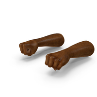 African Man Hands with Fur Pose PNG & PSD Images