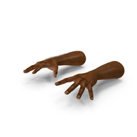 African Man Hands with Fur Pose PNG & PSD Images