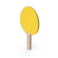 Yellow Ping Pong Paddle PNG & PSD Images