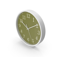 Office Clock Green PNG & PSD Images