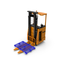 Rider Stacker Orange and Pallet PNG & PSD Images